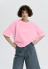 Black color unisex mega oversize T-shirt 